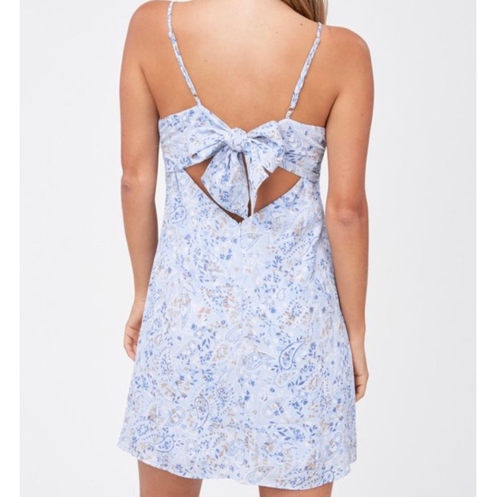 ❌SOLD OUT❌ RIPTIDE PAISLEY PRINT SLIP DRESS - Picture 3 of 3